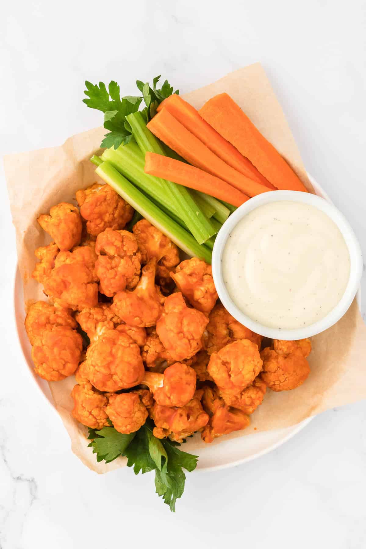 Air Fryer Buffalo Cauliflower