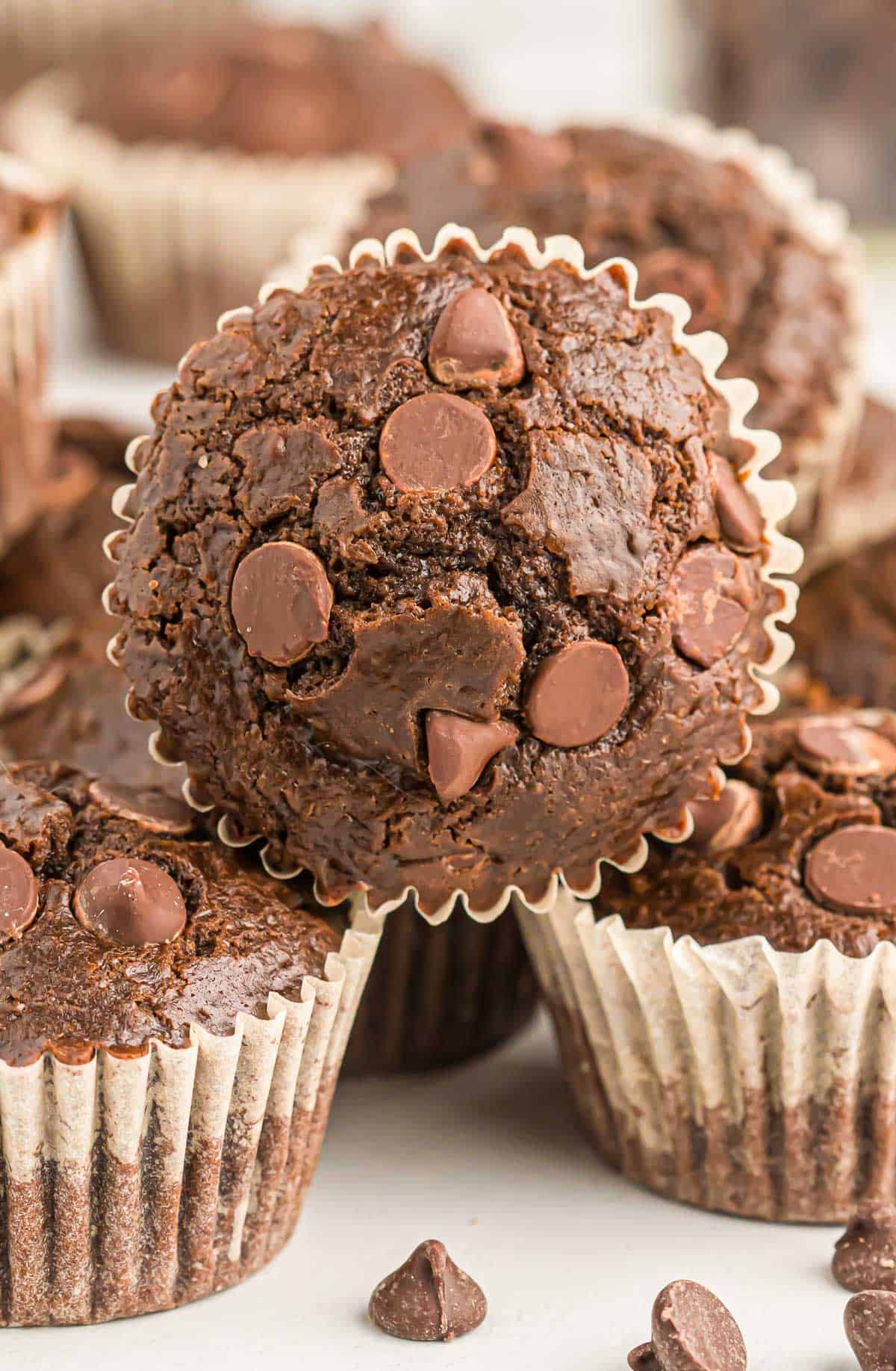 double chocolate muffins