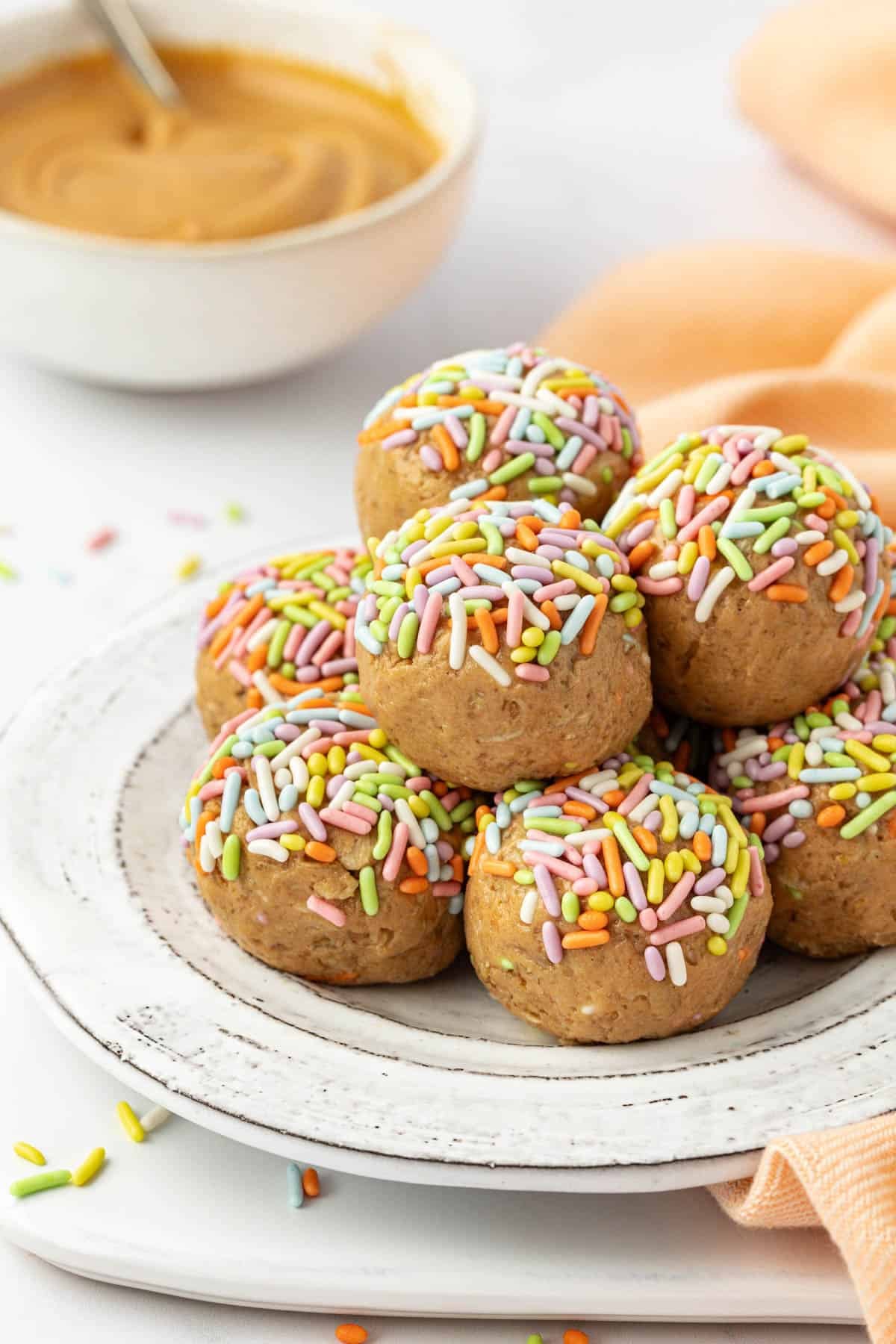 Birthday Cake Protein Balls