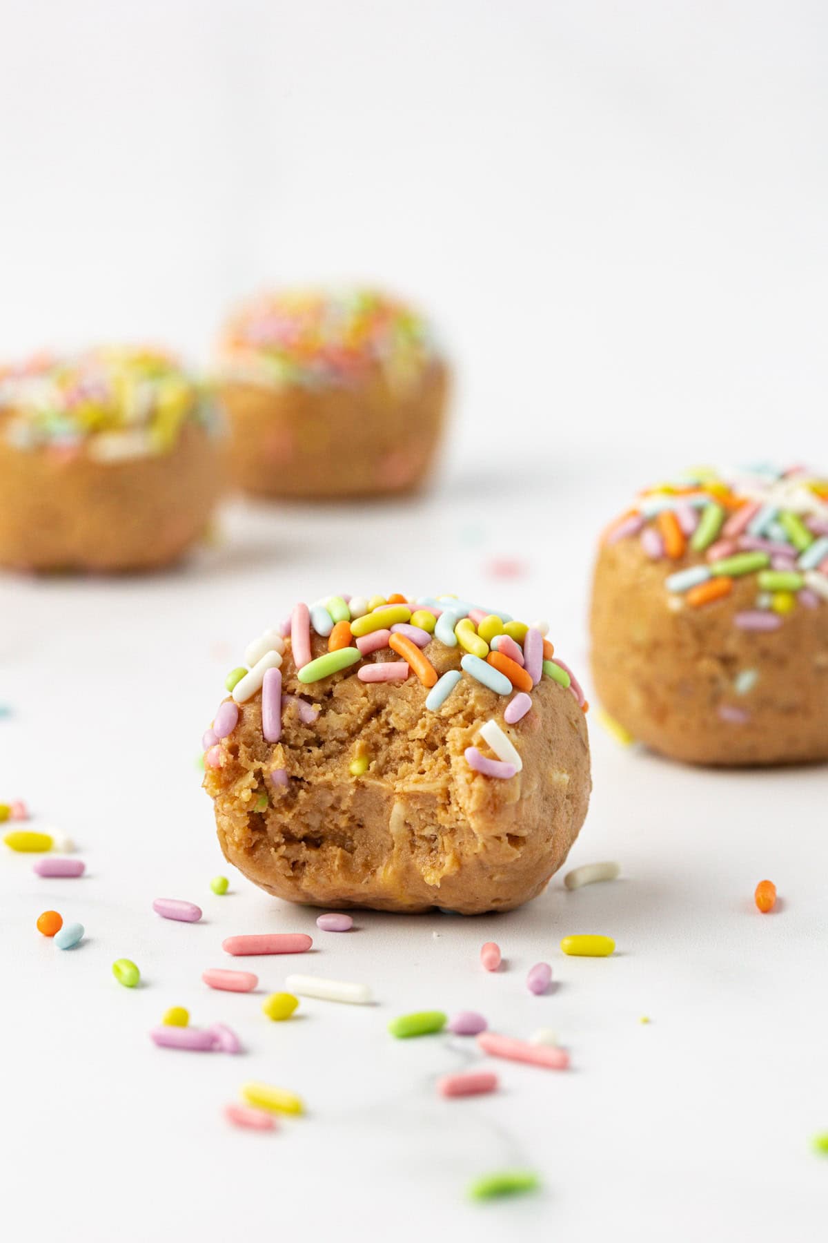birthday cake protein balls