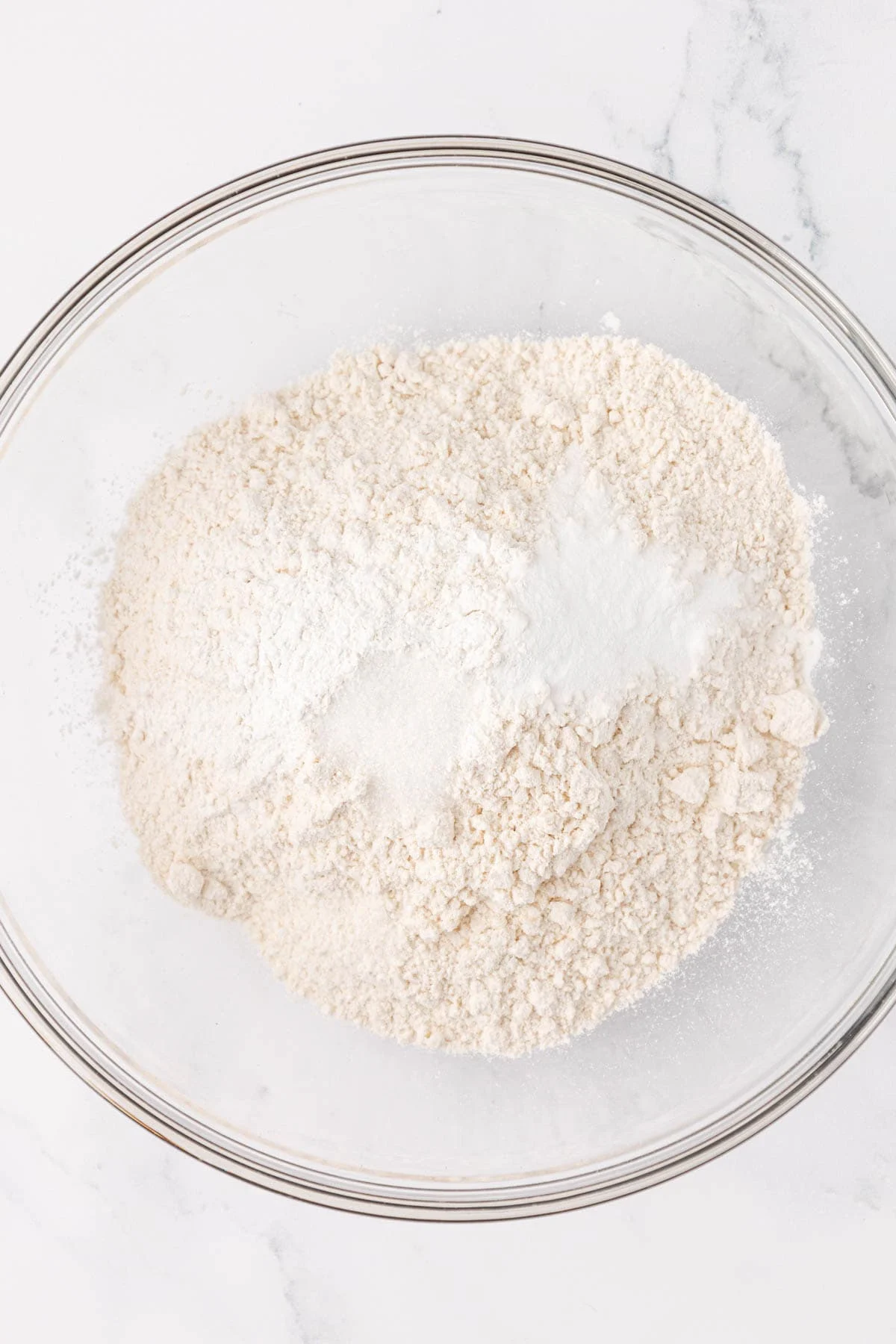 dry ingredients in a mixing bowl