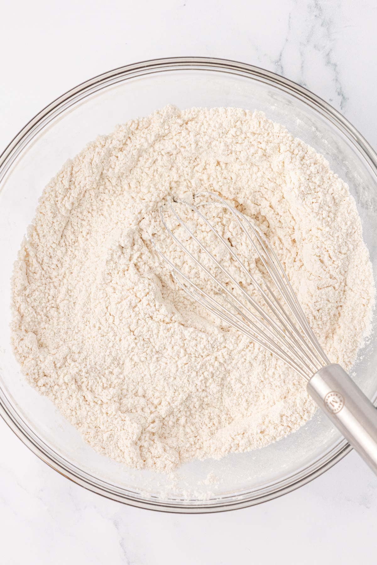 whisking the dry ingredients together