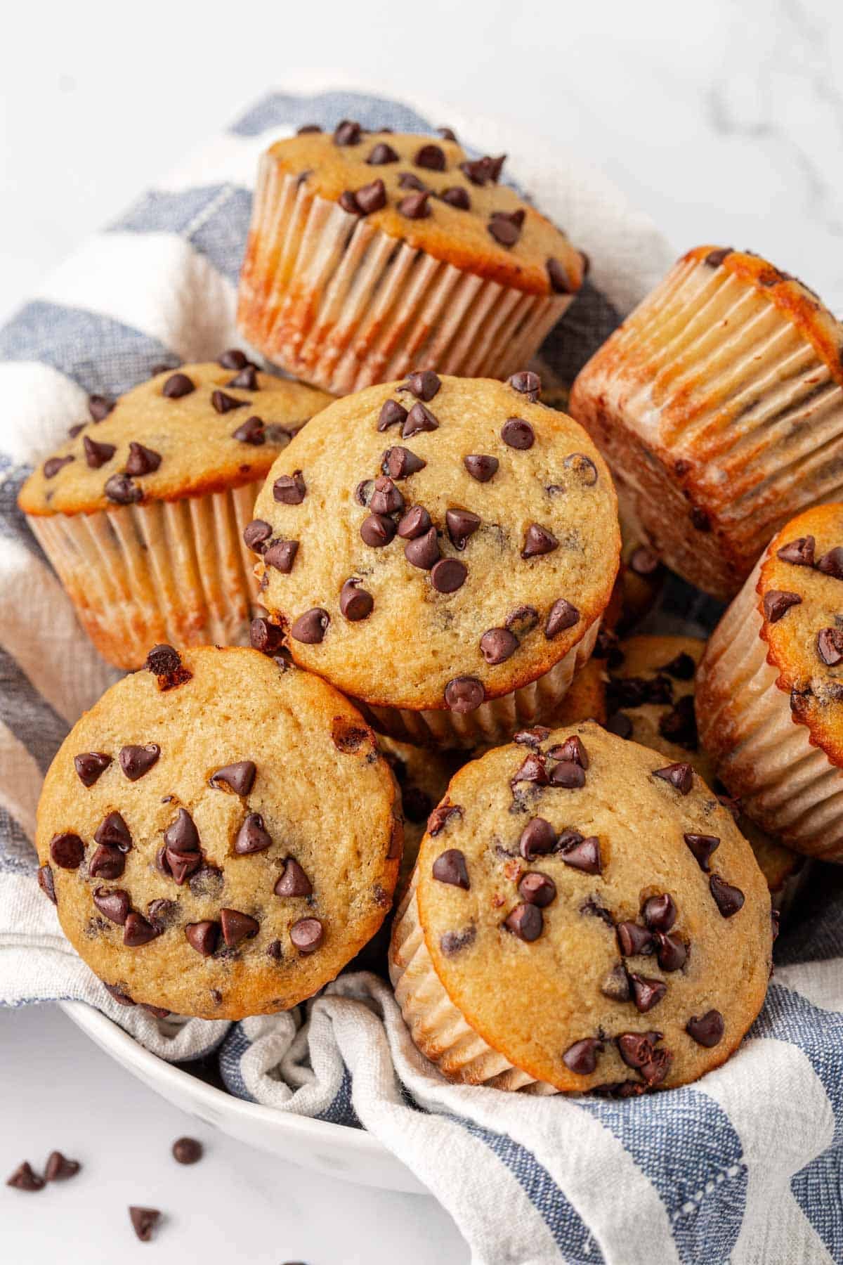 Greek Yogurt Chocolate Chip Muffins