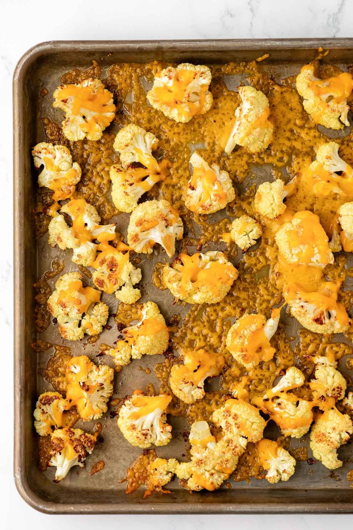 Roasted Cheesy Cauliflower