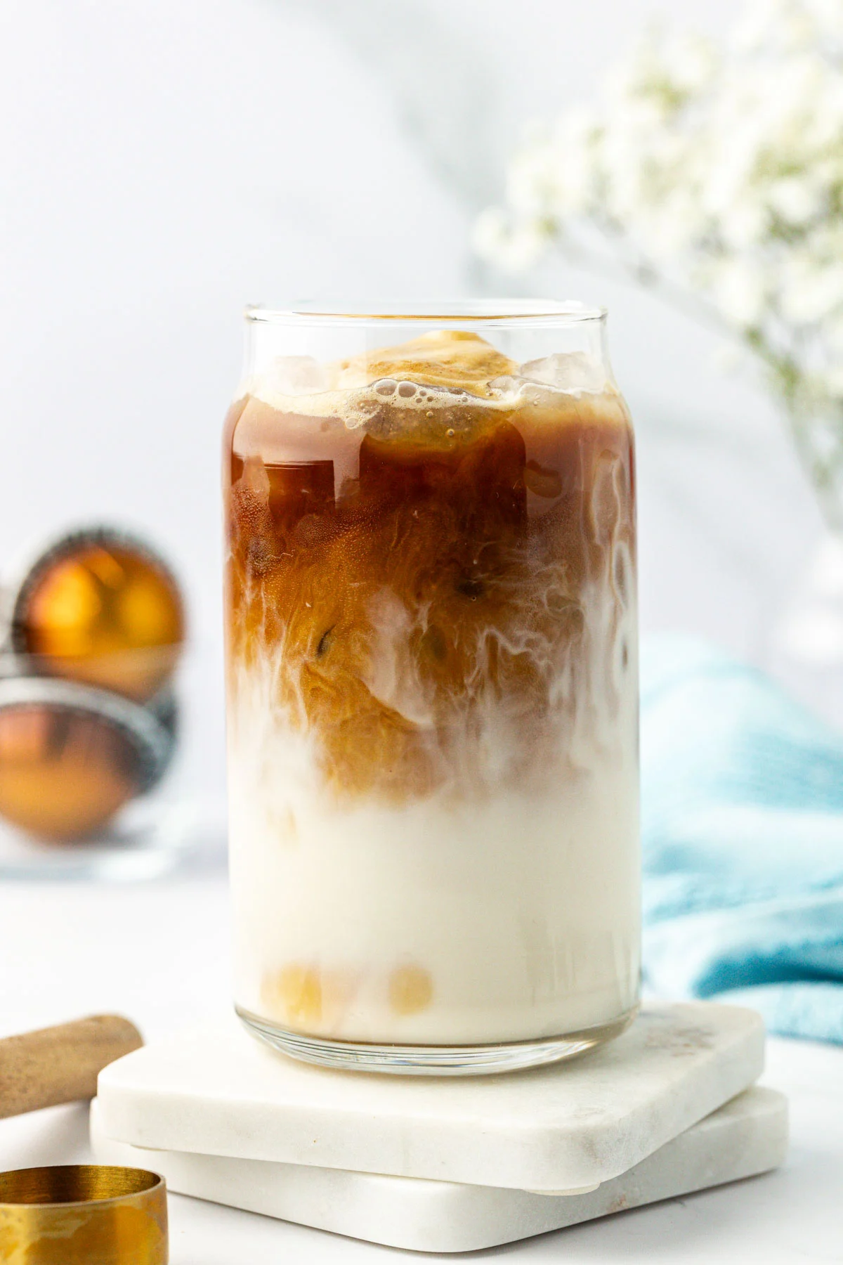 iced espresso in a glass