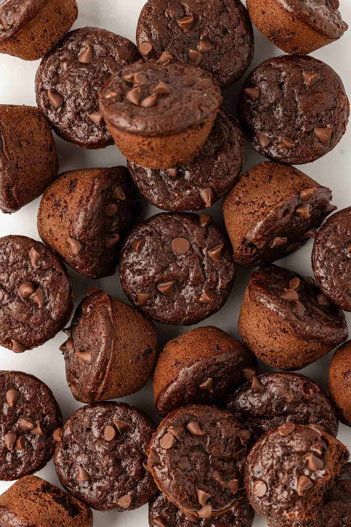 Healthy Chocolate Mini Muffins