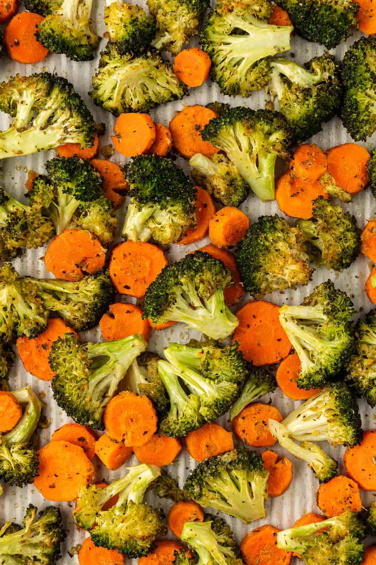 Roasted Broccoli and Carrots