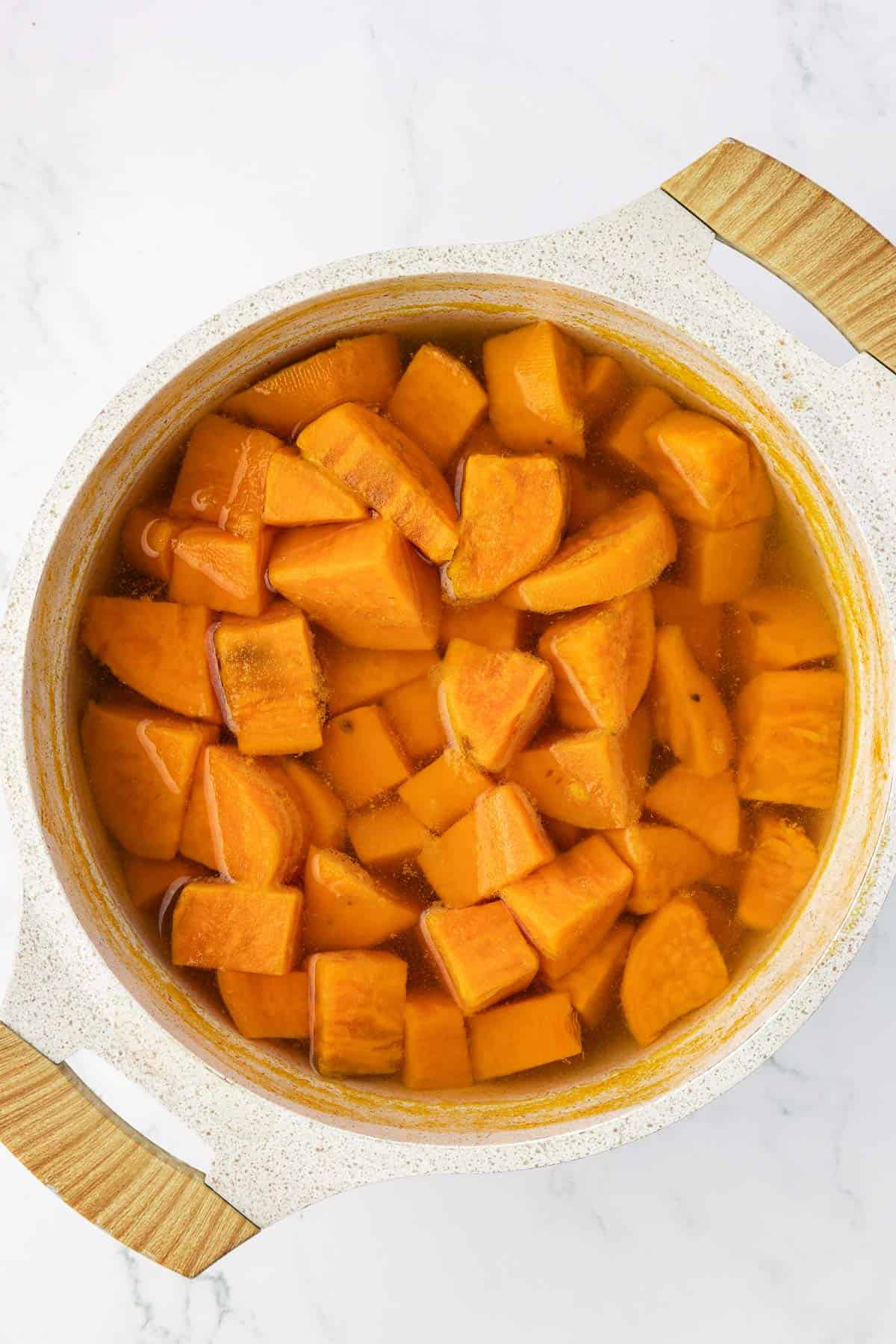 boiled sweet potatoes