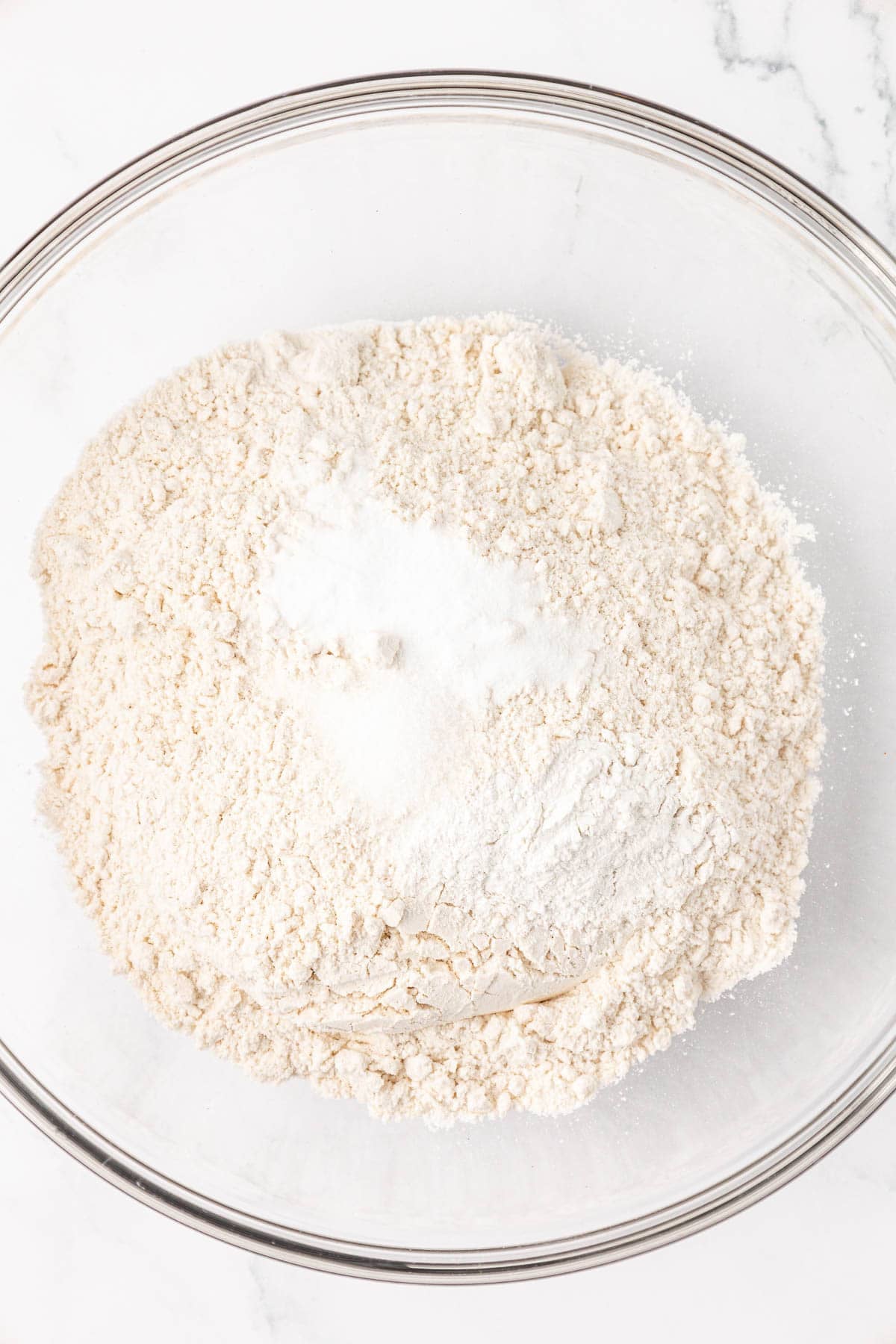 dry ingredients in a mixing bowl