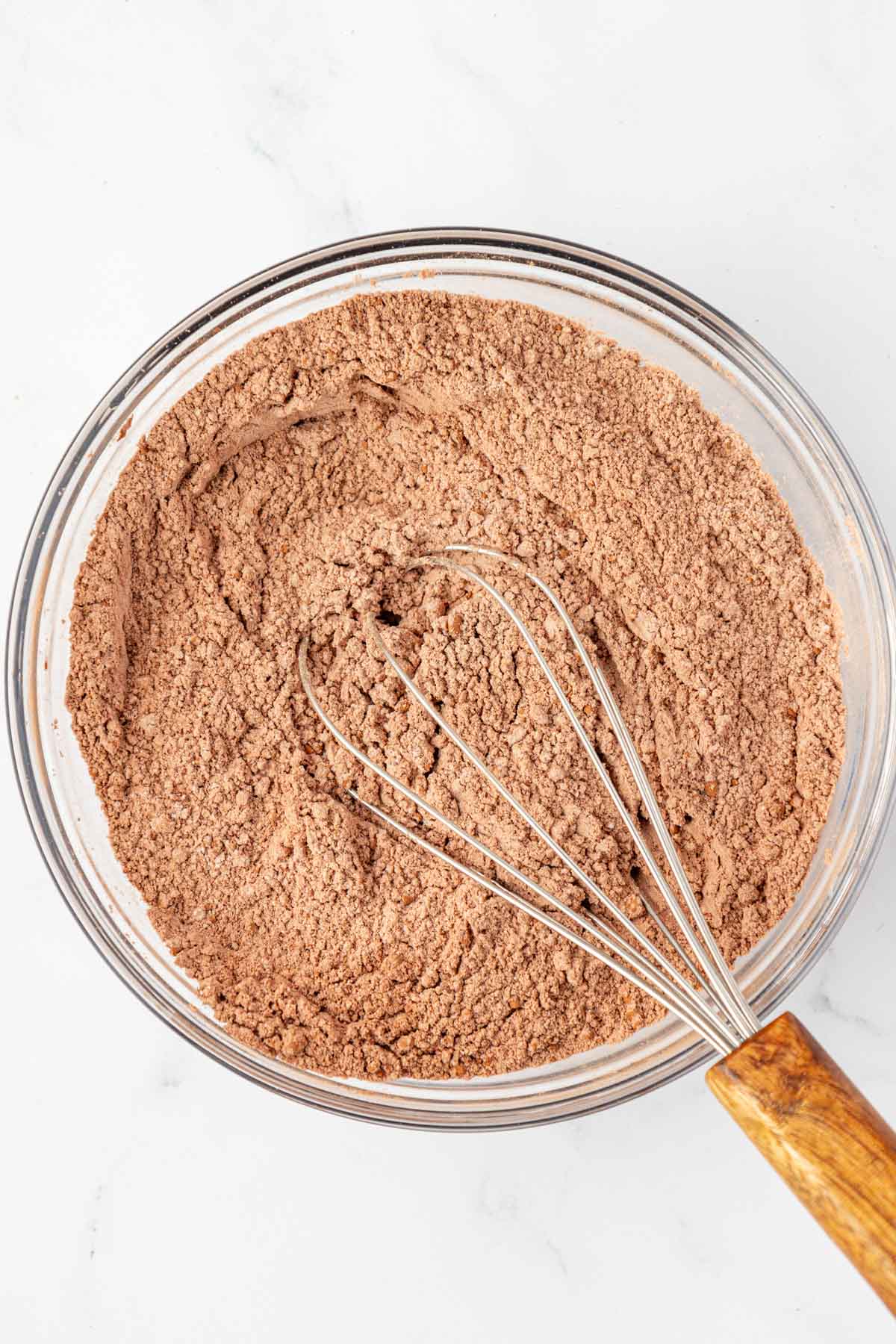 dry ingredients whisked together