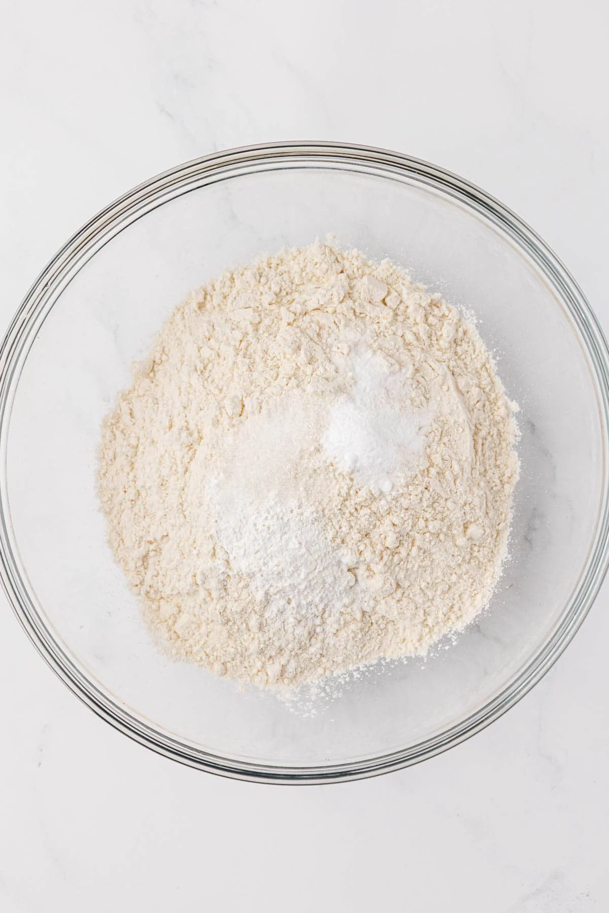 dry ingredients in a mixing bowl