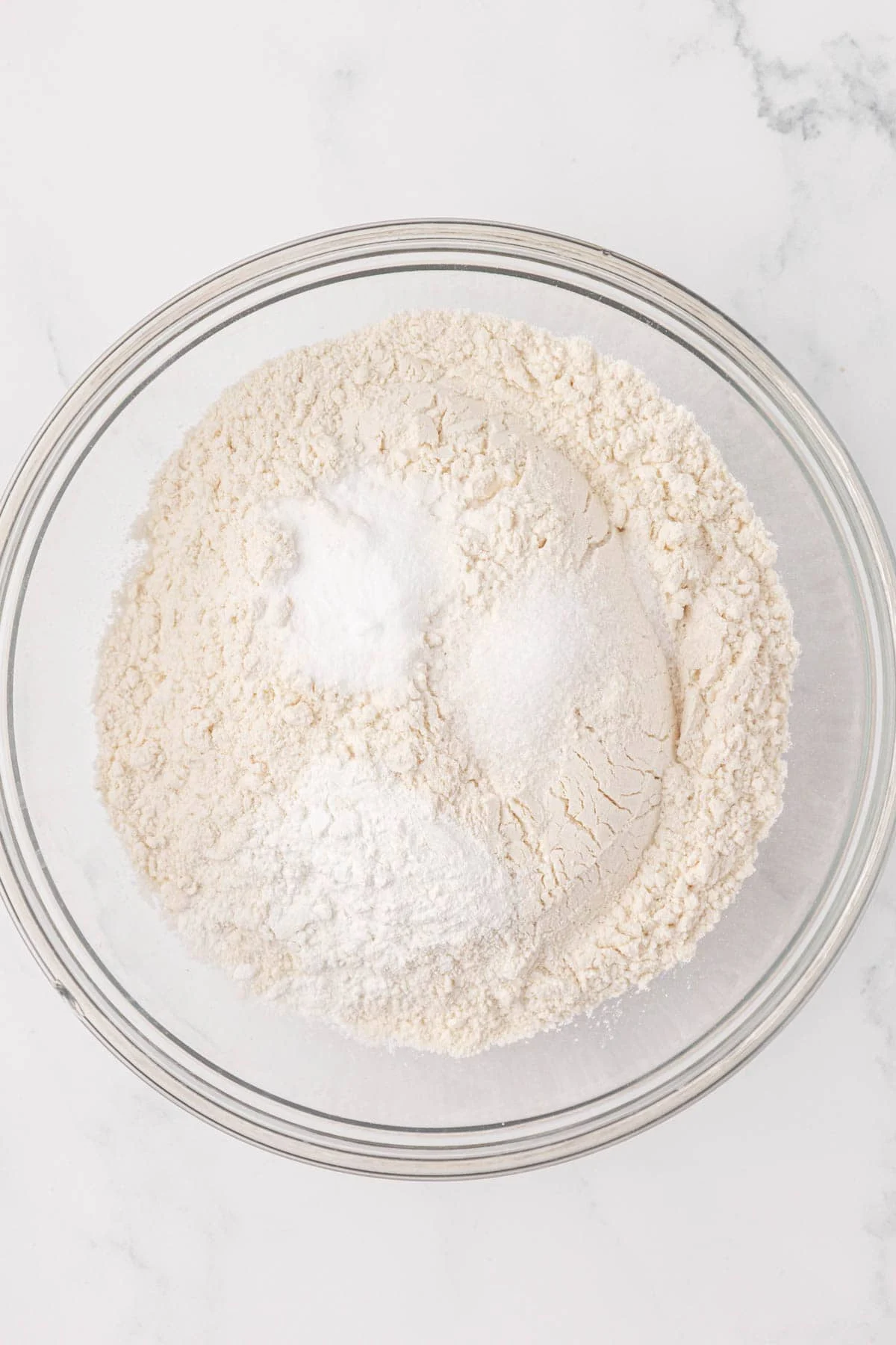 dry ingredients in a mixing bowl
