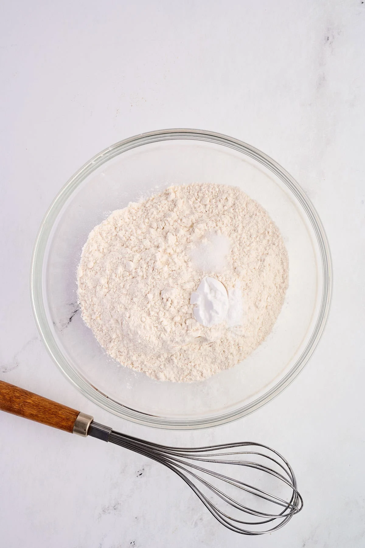 dry ingredients in a mixing bowl