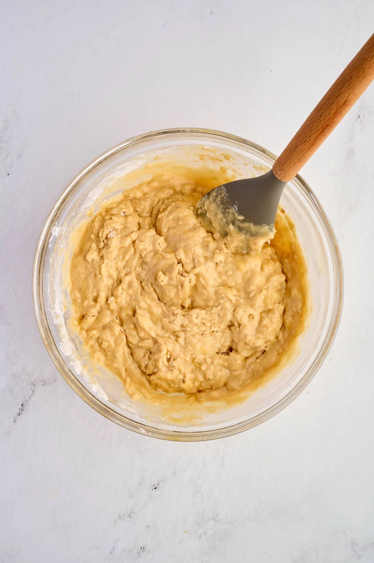 greek yogurt banana muffin batter