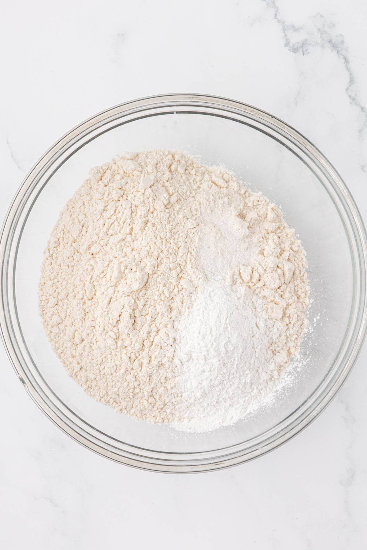 dry ingredients in a mixing bowl