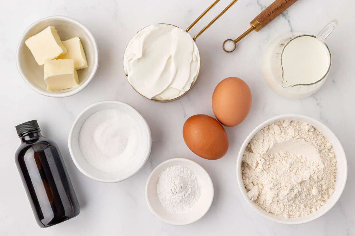 ingredients to make greek yogurt pancakes