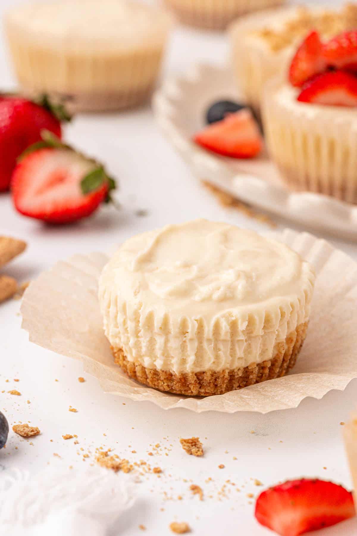 no bake mini cheesecake