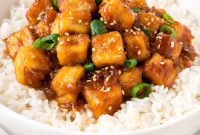Zesty Orange Glazed Tofu