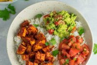 Quick Fiesta Tofu Burrito Bowls