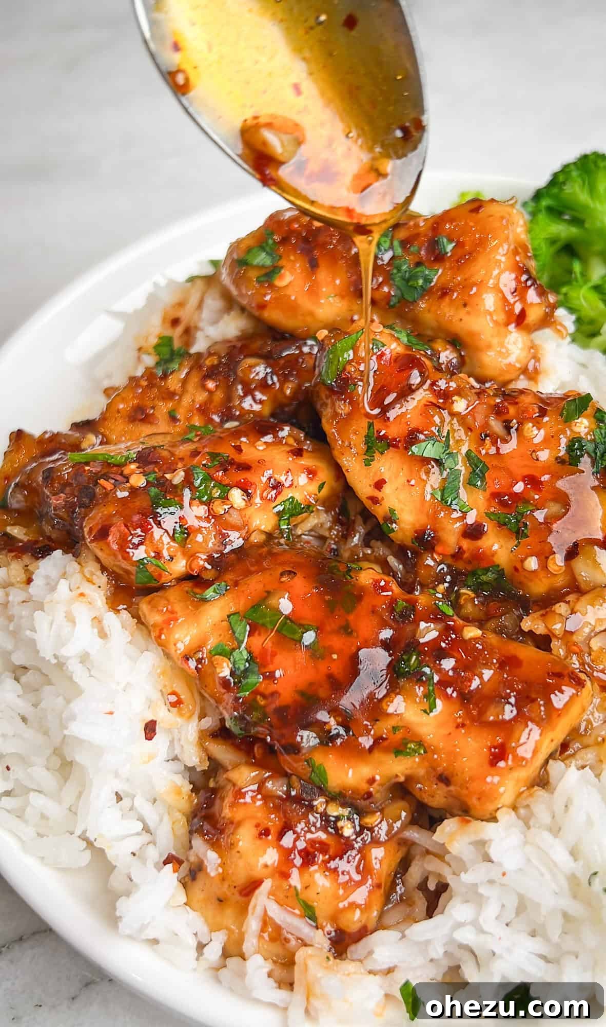 Golden Glazed Honey Garlic Chicken 10 honey garlic chicken served