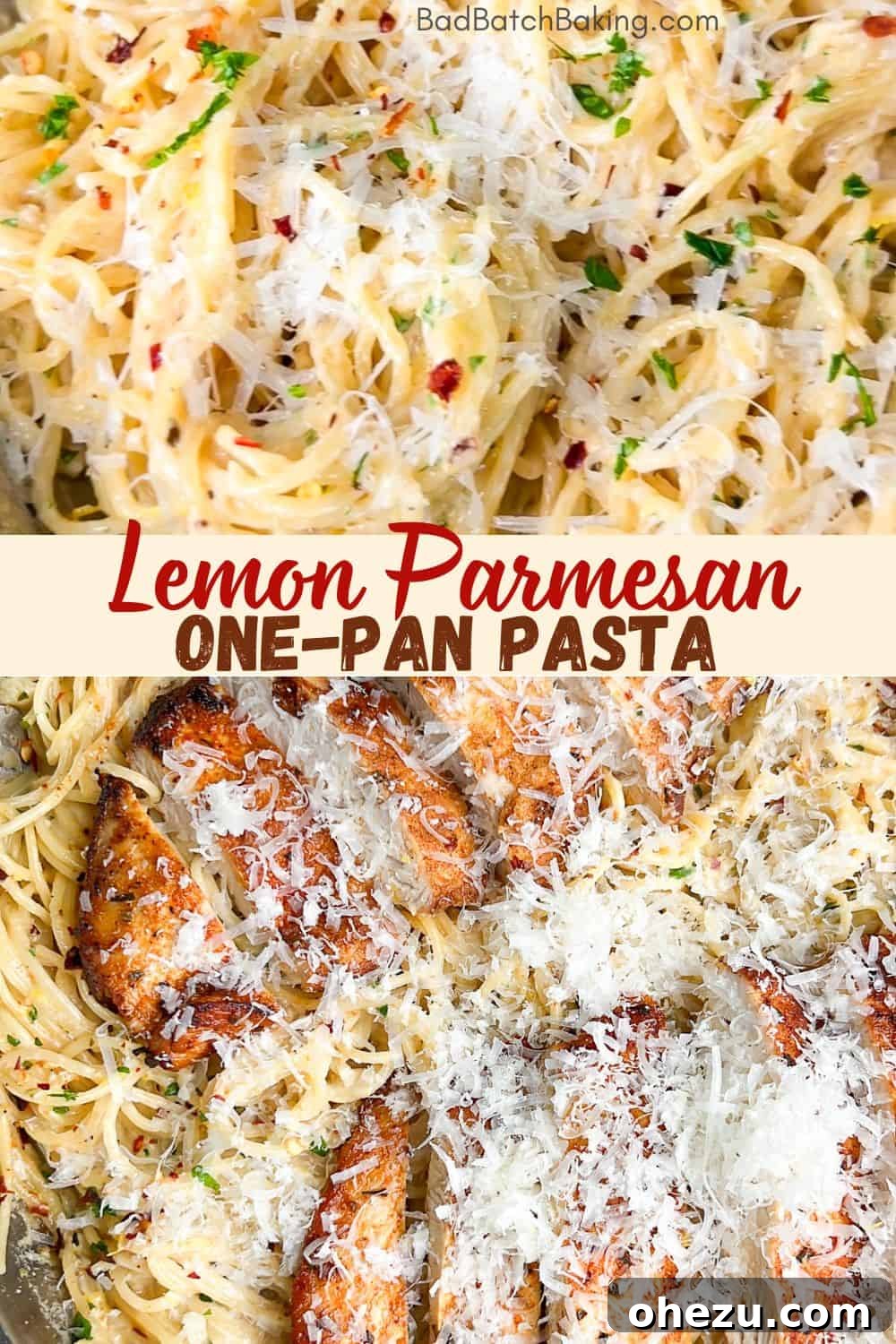 lemon parmesan one-pan pasta