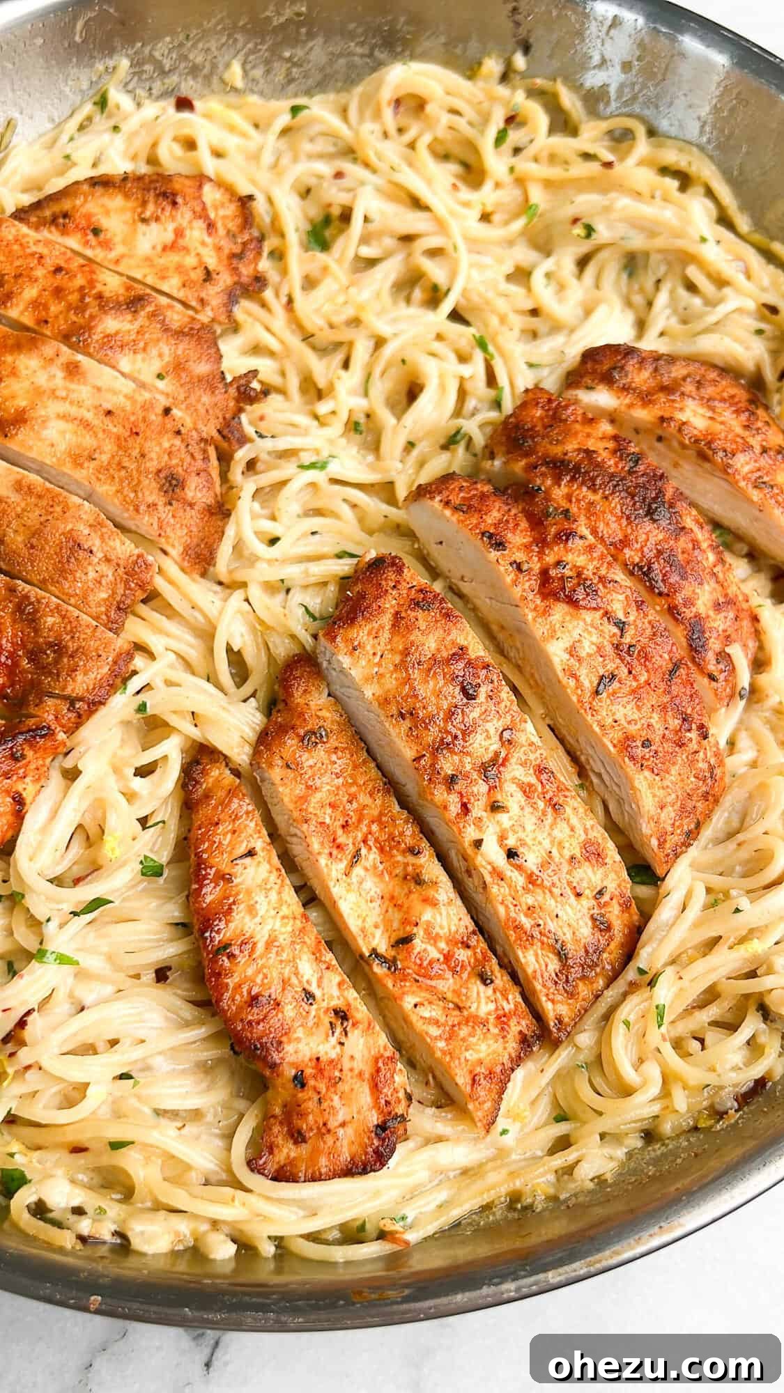 lemon parmesan one-pan pasta