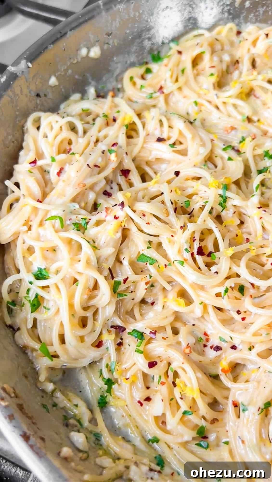 lemon parmesan one-pan pasta