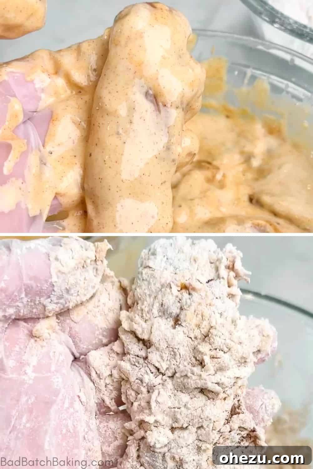 Homemade Honey Chipotle Chicken Crispers 5 battering chicken for crispers