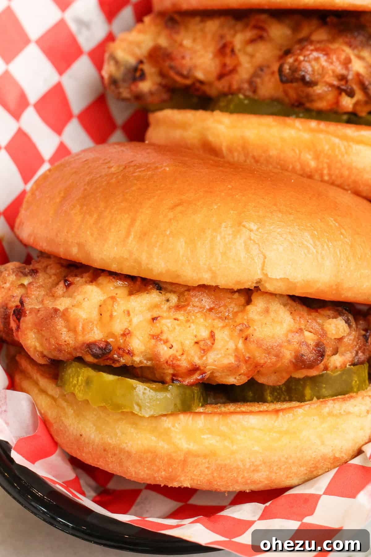 Air Fryer Chick-fil-A Style Chicken Sandwich 2 air fryer chick fil a sandwich