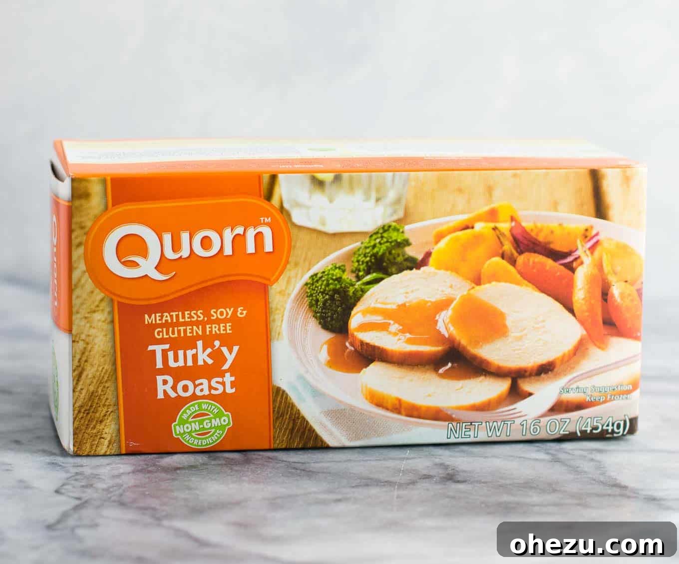 36 Scrumptious Vegetarian Thanksgiving Dishes 4 The best vegetarian turkey roast (Quorn brand) that is also gluten-free, diced and ready to be served with gravy.