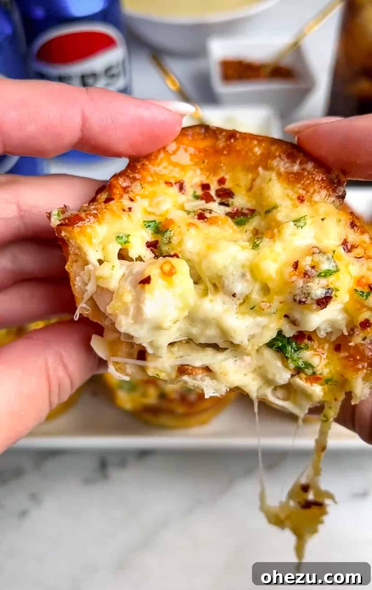Little Caesars Chicken Alfredo Crazy Puffs 11 Reheating Little Caesars Crazy Puffs in an air fryer