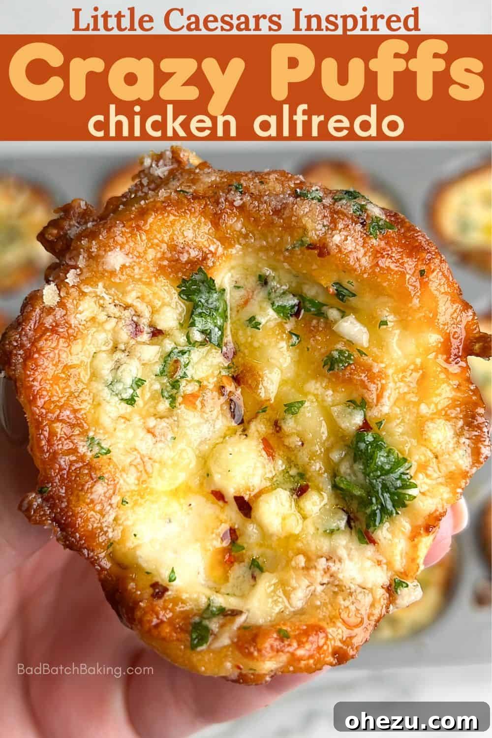Little Caesars Chicken Alfredo Crazy Puffs 4 A selection of fresh ingredients for Little Caesars Crazy Puffs