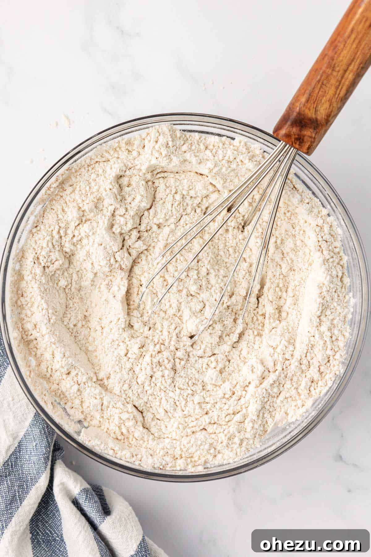 Dry ingredients for cookies whisked together