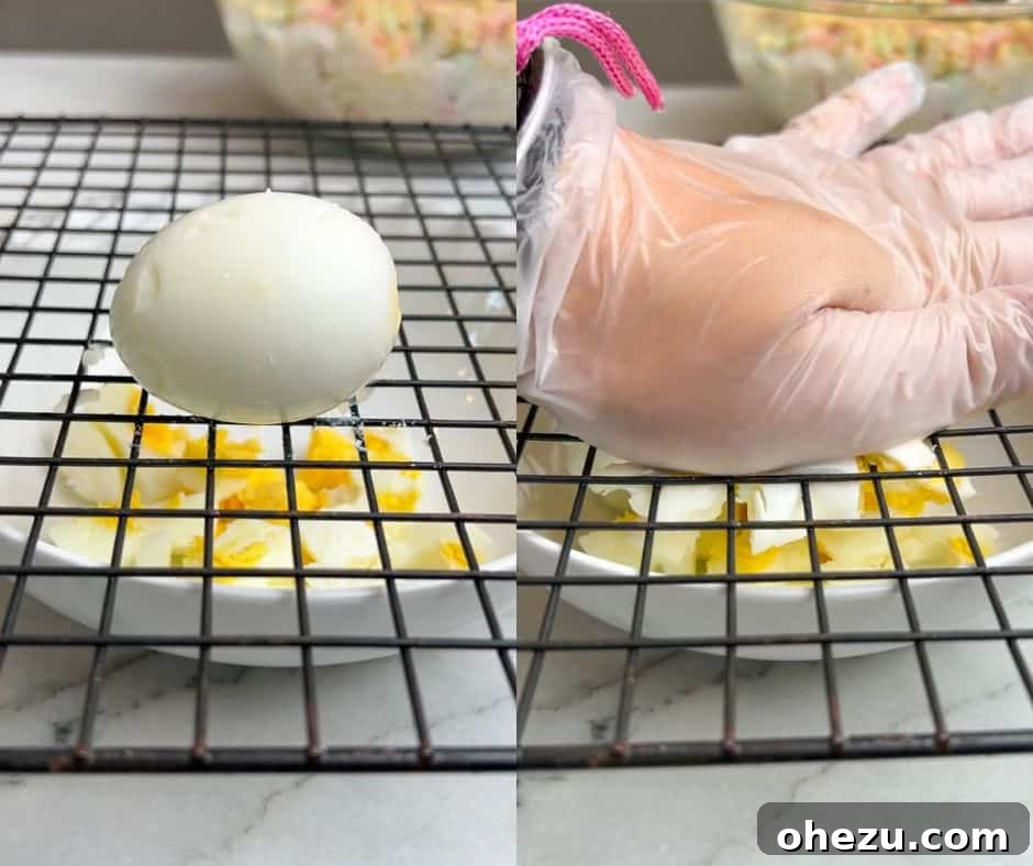 The Ultimate Macaroni Salad 8 how to dice eggs for macaroni salad