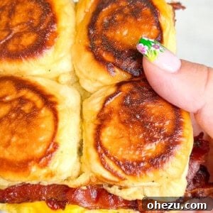 A French Toast Sandwich on Hawaiian Rolls, golden brown and delicious