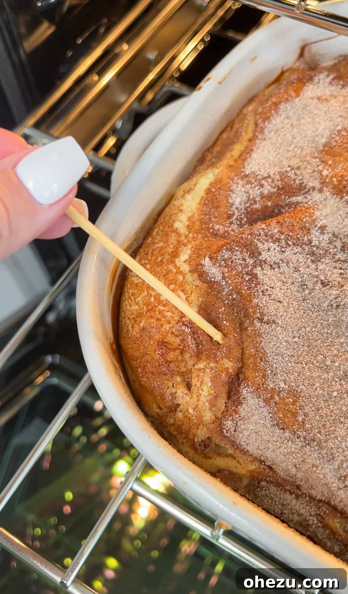 Churro Cheesecake Ready for Baking