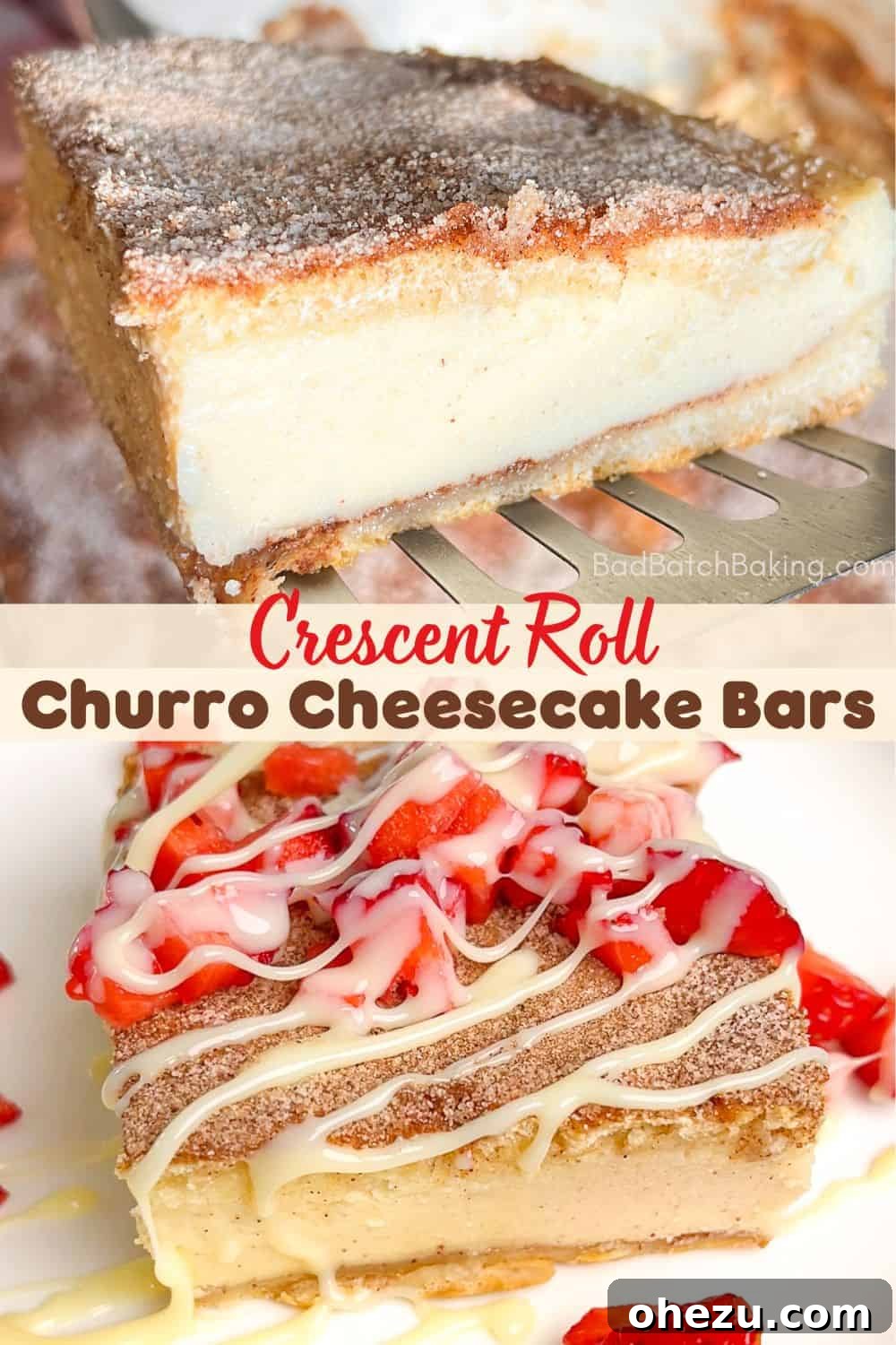 Baked Churro Cheesecake Bars Cooling