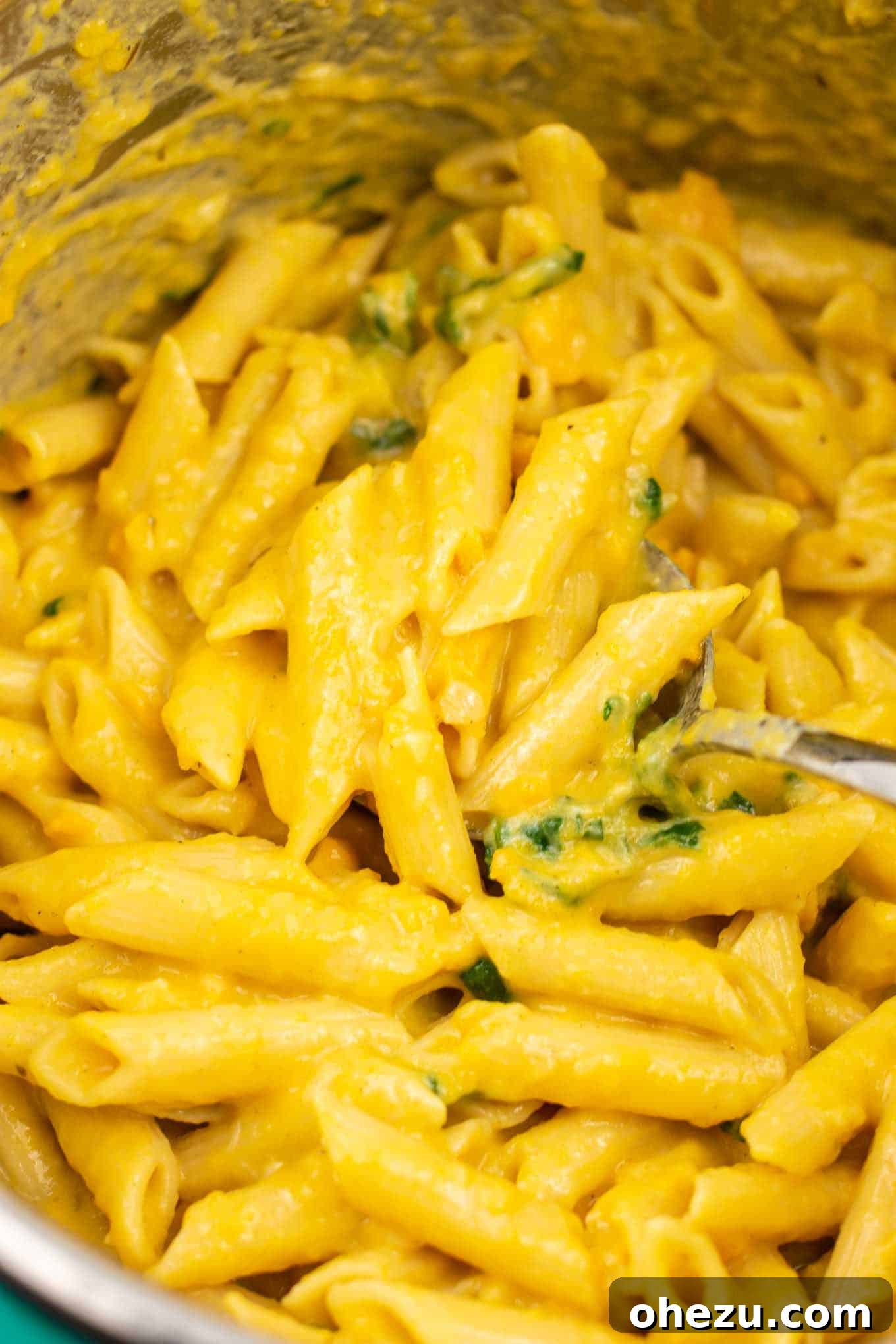 Velvety Instant Pot Sweet Potato Pasta 7 Instant Pot Creamy Sweet Potato Pasta (vegetarian) – This is the perfect fall recipe and tastes AMAZING! Even my two year old loved it, and it was a great way to sneak in more veggies! Definitely will be making this one again. #instantpot #instantpotrecipe #instantpotvegetarian #vegetarian #easydinner #dinner #vegetariandinner #sweetpotatorecipe #fallrecipe