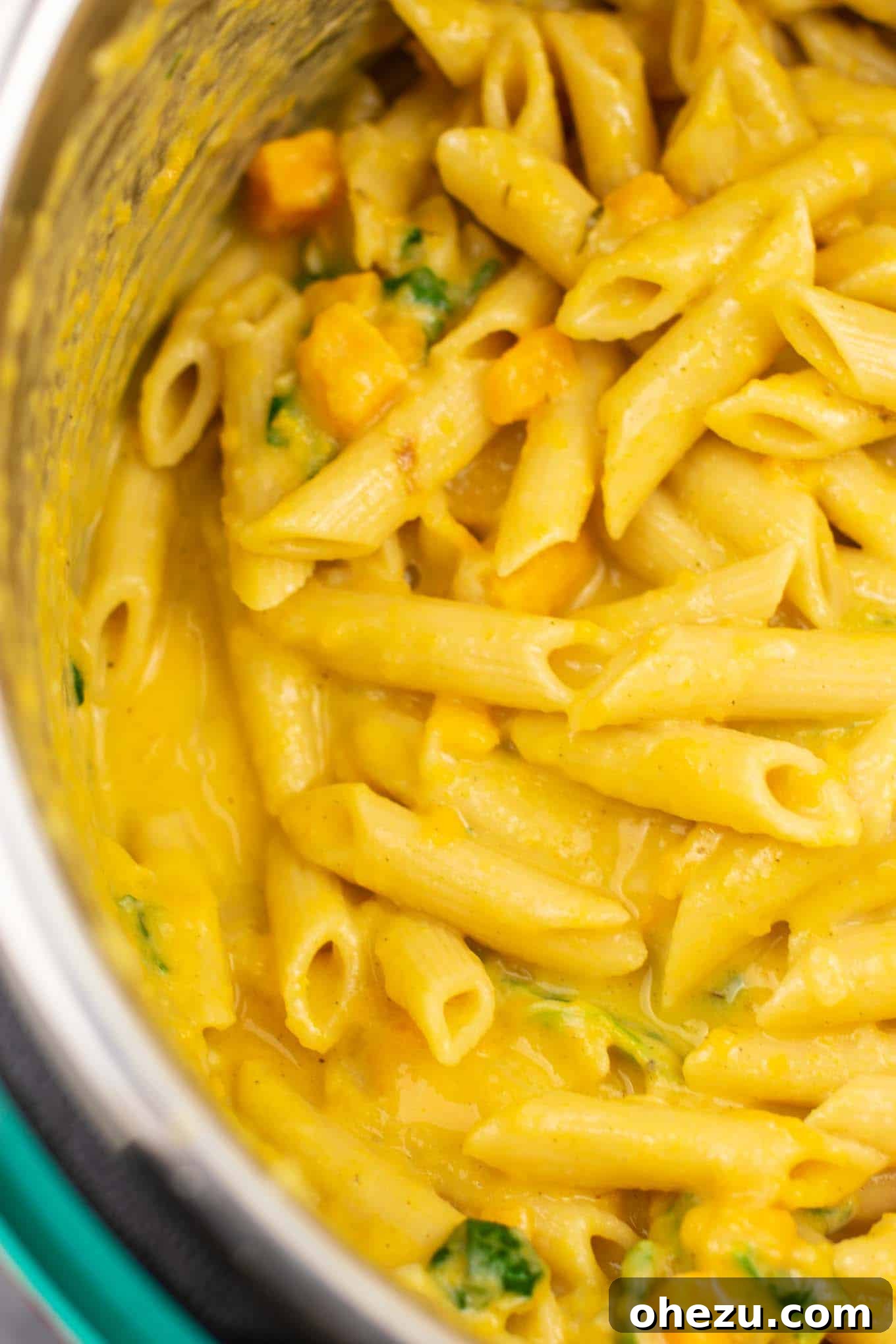 Velvety Instant Pot Sweet Potato Pasta 9 Instant Pot Creamy Sweet Potato Pasta (vegetarian) – This is the perfect fall recipe and tastes AMAZING! Even my two year old loved it, and it was a great way to sneak in more veggies! Definitely will be making this one again. #instantpot #instantpotrecipe #instantpotvegetarian #vegetarian #easydinner #dinner #vegetariandinner #sweetpotatorecipe #fallrecipe