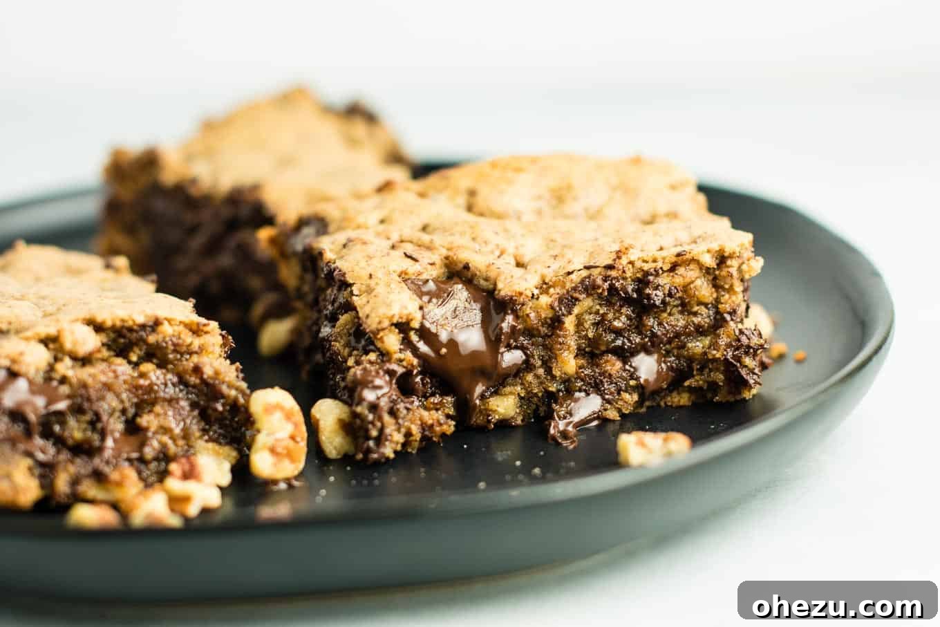 vegetarian thanksgiving menu - Dark Chocolate Pecan Cookie Bars recipe – gluten free and dairy free. You won’t believe how good these are! Serve warm with a scoop of vanilla ice cream! #glutenfree #dairyfree #cookiebars #dessert #chocolate