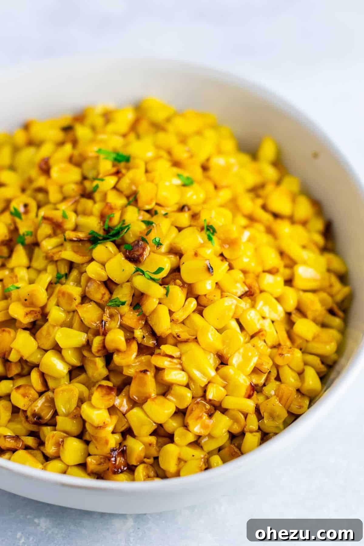 vegetarian thanksgiving menu - Best skillet corn recipe –the BEST side dish and even corn haters will love it. you will never make corn a different way after you try this! #skilletcorn #sidedish #dinner #dinnerrecipe #glutenfree #corn #easysidedish