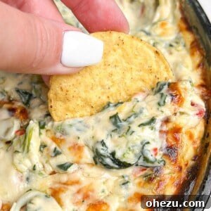 Queso spinach dip