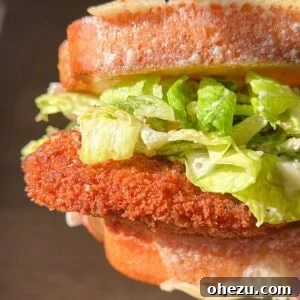 Crispy Chicken Caesar Salad Sandwich