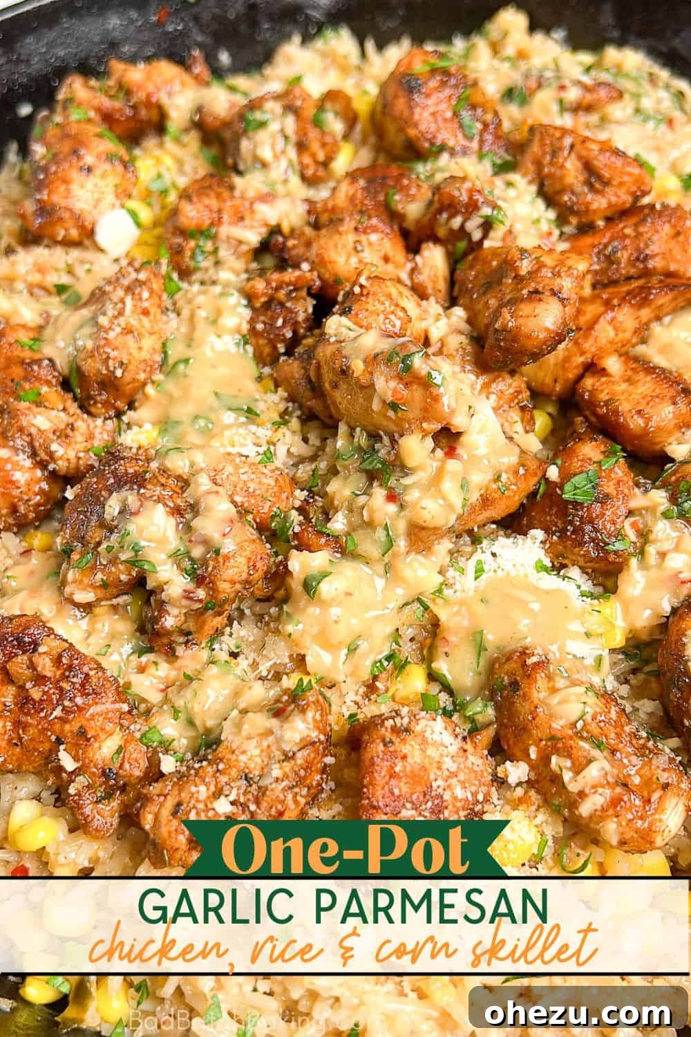 One-Pan Garlic Parmesan Chicken and Rice Skillet with Corn 9 Garlic Parmesan Chicken Rice and Corn leftovers