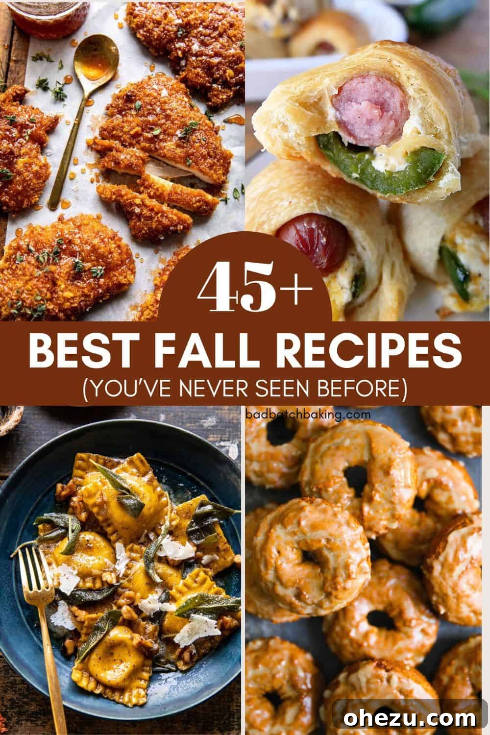 Autumn harvest spread with delicious fall recipes