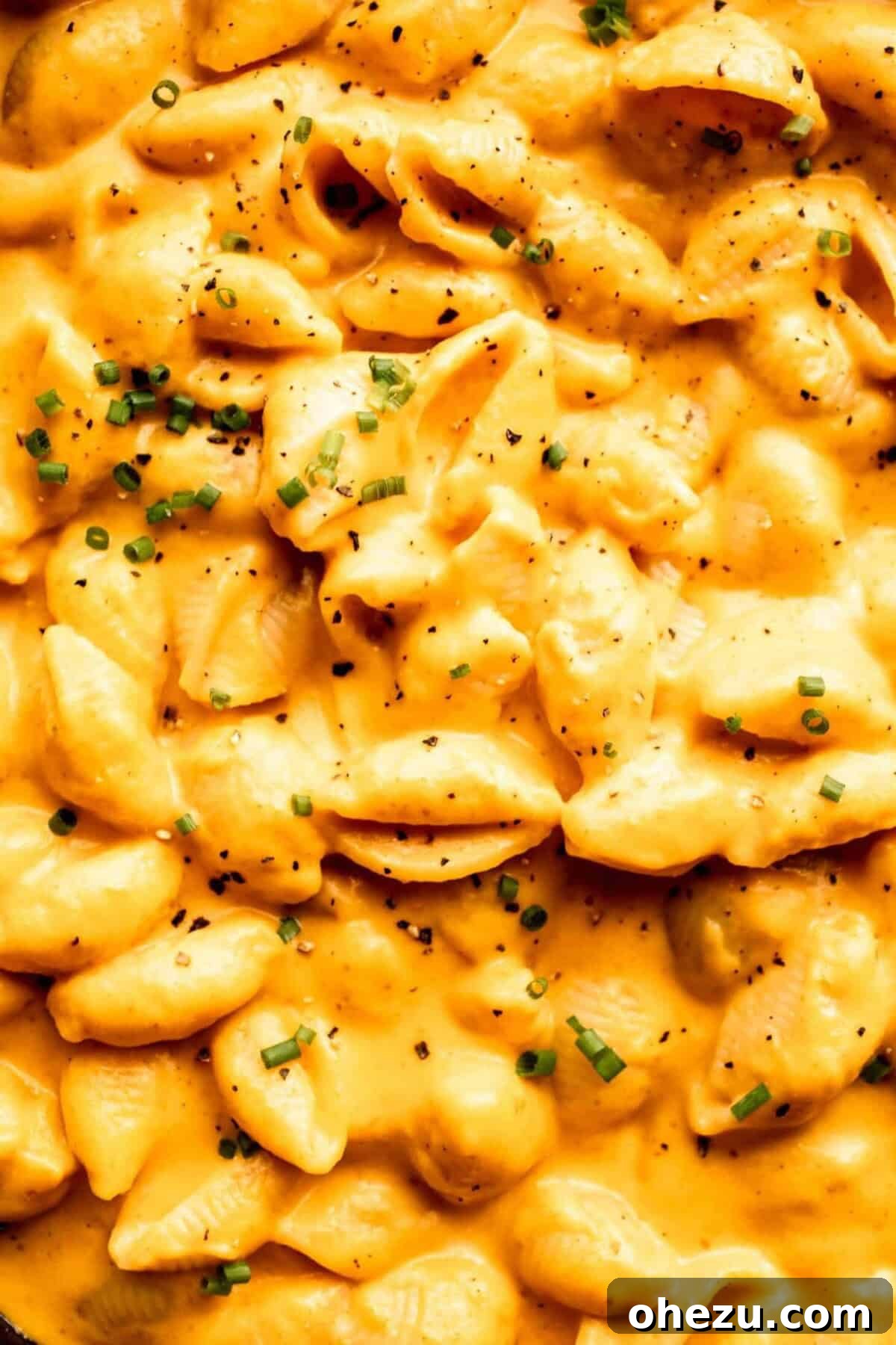 Creamy pumpkin mac and cheese