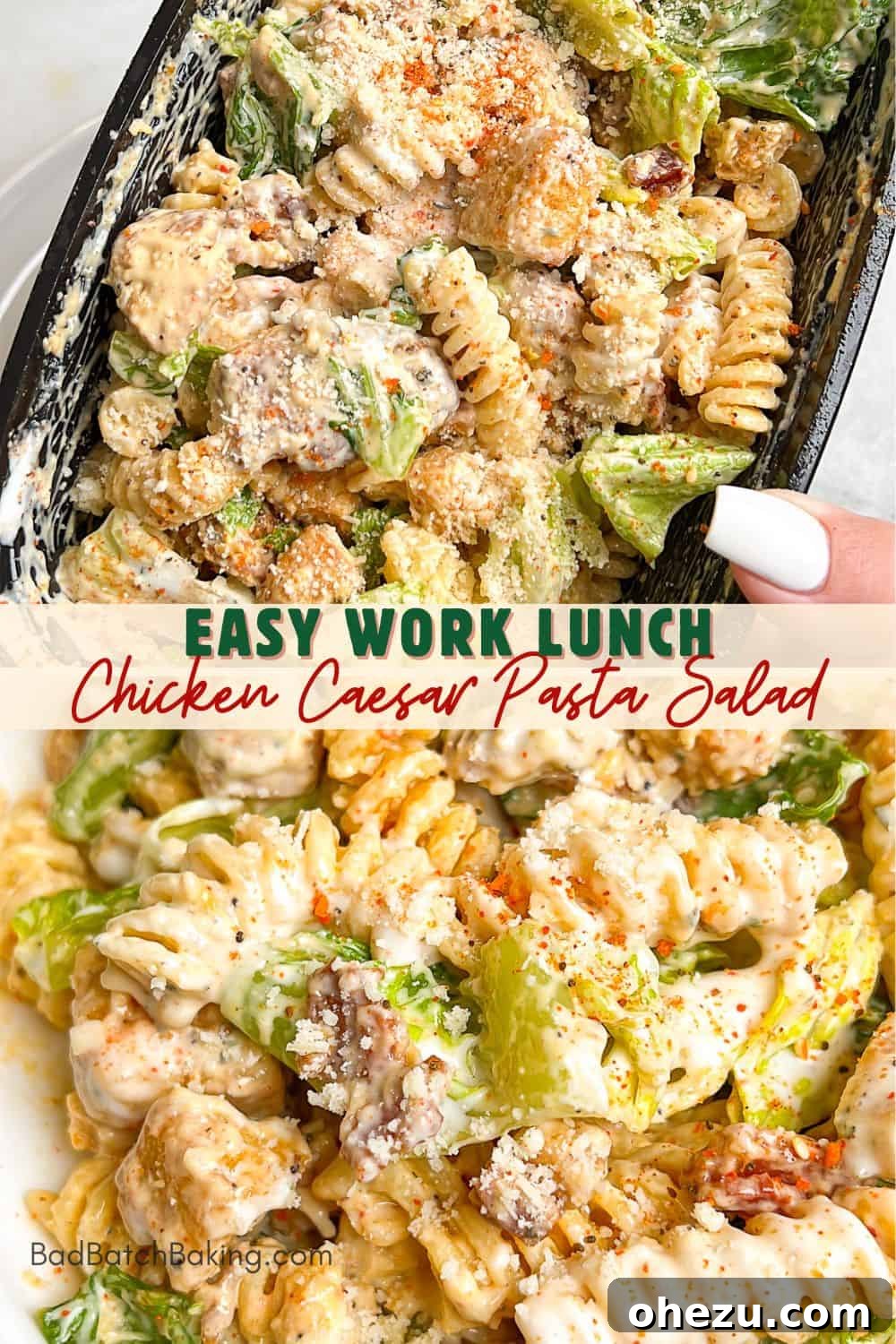 caesar pasta salad