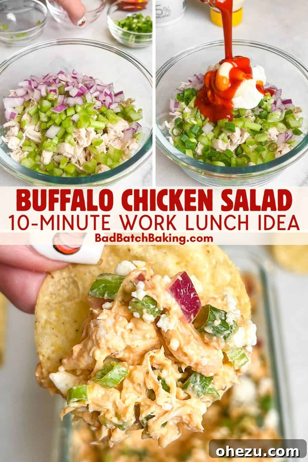 how to make buffalo chicken salad