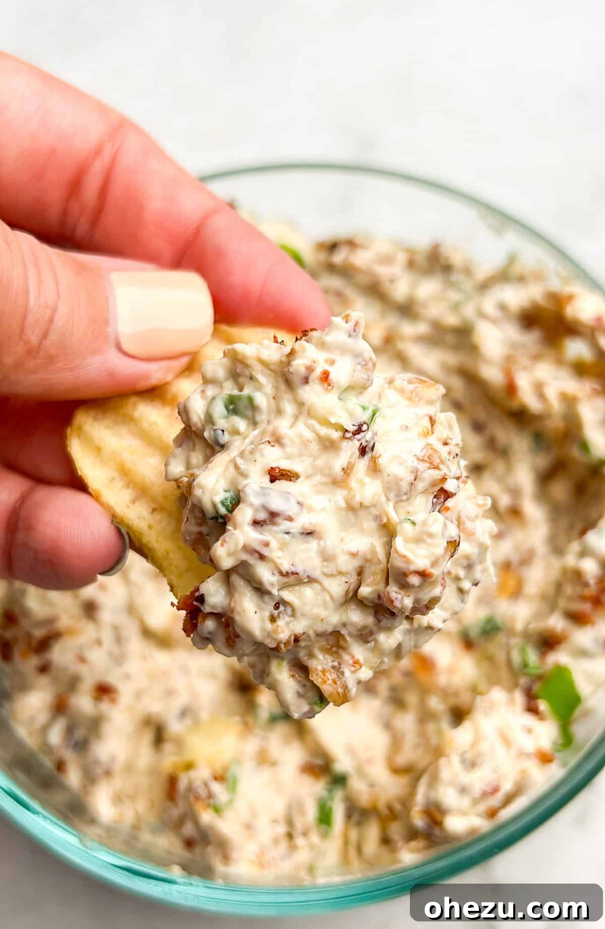 Over 70 Perfect Friendsgiving Recipes to Try in 2024 4 Creamy Caramelized Onion and Bacon Dip for Friendsgiving