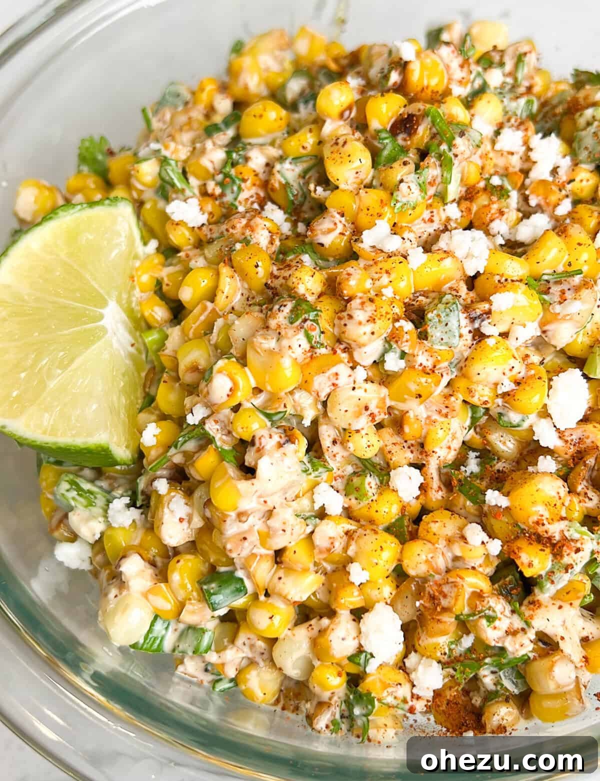 Over 70 Perfect Friendsgiving Recipes to Try in 2024 39 Zesty Street Corn Salad with Cotija Cheese and Chili-Lime
